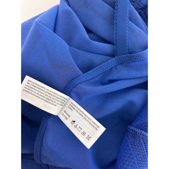 NWT Wacoal Size Small Embrace Lace Chemise Dress Cobalt Blue g - Picture 9 of 15